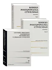PAKIET: Czynności procesowe zawodowego pełnomocnika w sprawach cywilnych + Kodeks postępowania cywilnego. Komentarz. Tom I i II PAKIET: Czynności procesowe zawodowego pełnomocnika w sprawach cywilnych + Kodeks postępowania cywilnego. Komentarz. Tom I i II
